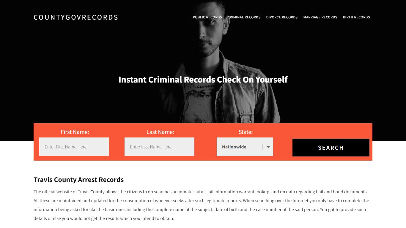 Travis County Arrest Records | Get Instant Reports On People